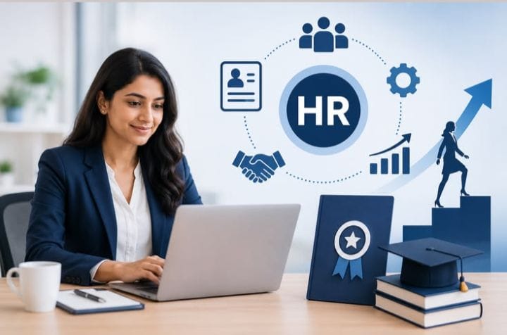 HR consultant working with a client