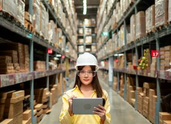 Retail and logistics staff
